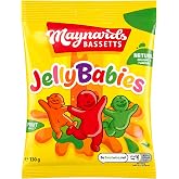 Maynards Bassetts Jelly Babies 130g (Pack of 4)