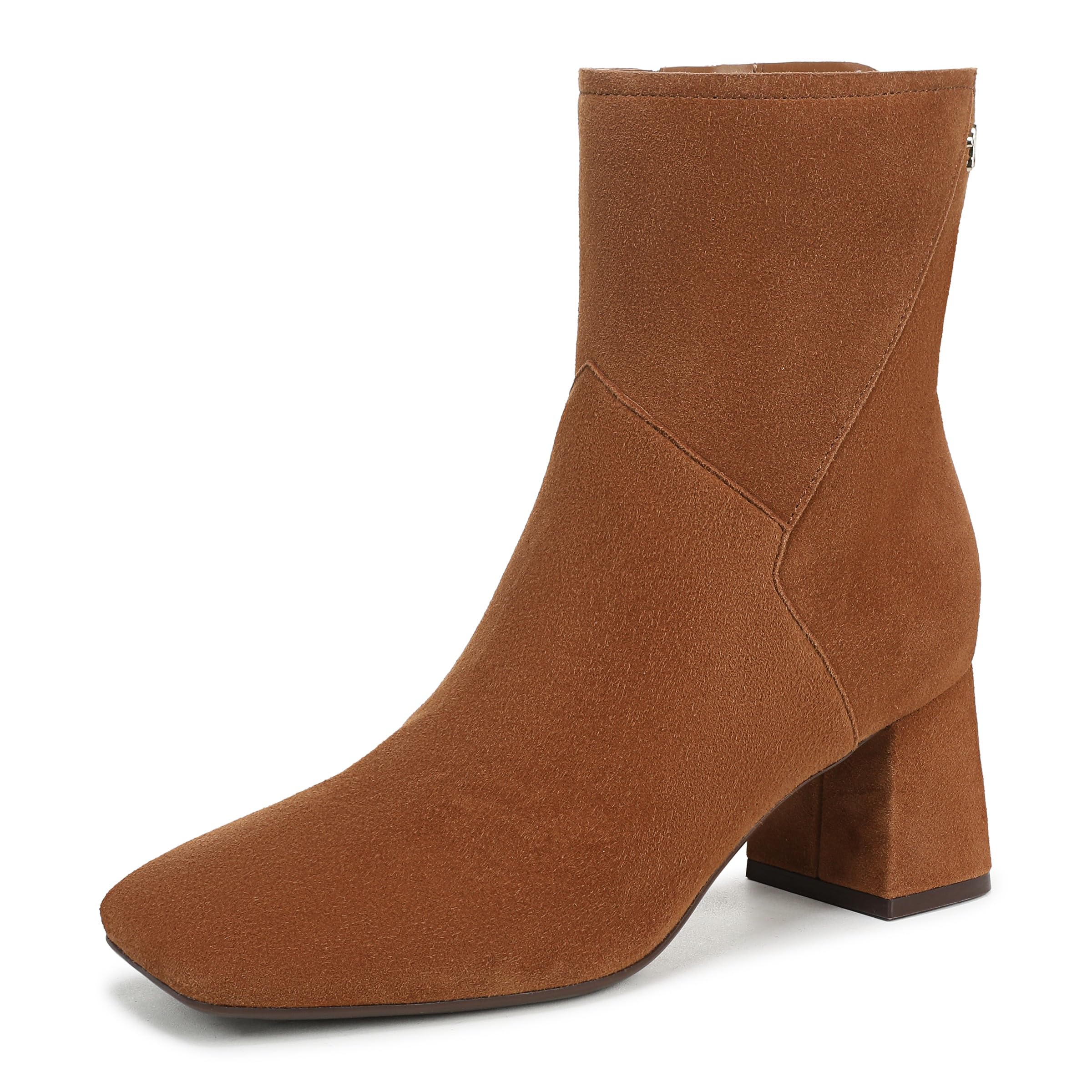 Naturalizer Women’s Christine Ankle Boot Dark Chestnut Brown Suede 9 M