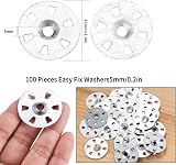 LJAPPLIED 100x 35mm Galvanised Steel Easy Fix Washers for Insulation Boards view 2