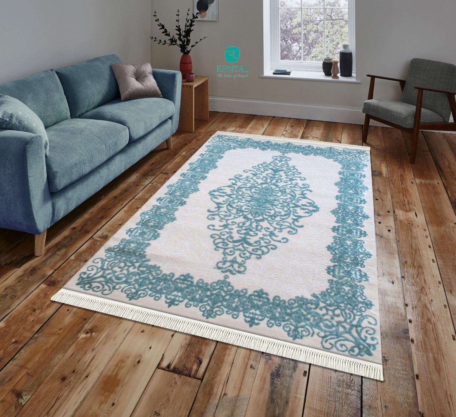 Keymura Runner Rug 80 x 300 cm 11 mm Pile with Matching Franzen Bed Frame in Classic Design