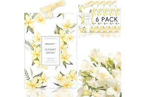 MESCHETT Scented Sachet for Drawers and Closets, Long-Lasting Air Freshener Sachets Bags, Hanging Potpourri Bags with Fragrances for House Room, Wardrobe and Car, Home Fragrance Products, Vanilla