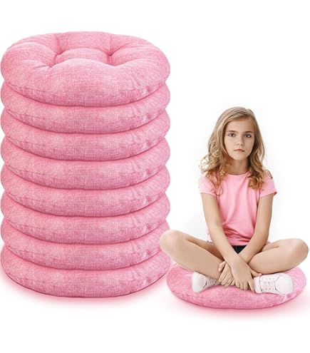 Amazon.com: Fumete 8 Pcs 16 Inch Round Floor Cushions for Kids and