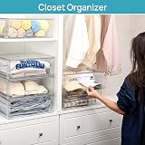 Vtopmart Set of 2 Stackable Storage Drawers Clear Acrylic Organiser view 4