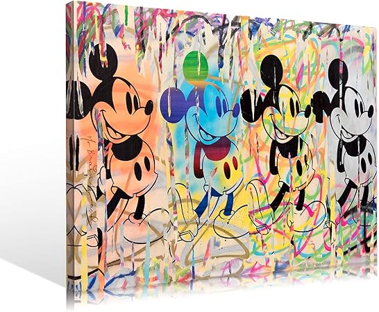 Amazon Co Jp バンクシー アートパネル Banksy ストリート ディズニー ポスター アートフレーム モダン フレーム装飾画 チンパンジー落書きアート 油絵 絵画 世界名画 複製画アートパネル 特大 アートフレーム て取り付けやすい インテリア絵画アートフレーム壁掛