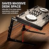 RockJam RJLP1 Adjustable Desk Mounted Laptop Stand DJ Controller Stand Black view 4