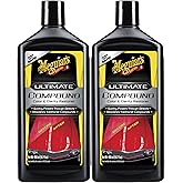 Meguiar's Ultimate Compound Car Scratch Remover, 2 Pack (2 x 15.2 oz = 30.4 oz Total) Clear Coat Safe Compound to Remove Scratches Swirls Oxidation and Water Spots and Restore Gloss