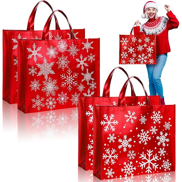 24 Pcs Thank You Gift Bags With Bows - 5.5x4.7x2.5 Inch Small Party Favor Bags For Weddings & Showers