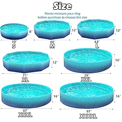 Jasonwell Foldable Dog Kiddie Pool - Hard Plastic