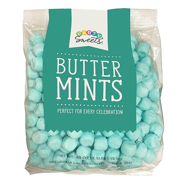 PARTY SWEETS BLUE BUTTERMINTS, 2.5 POUND, APPX. 350...