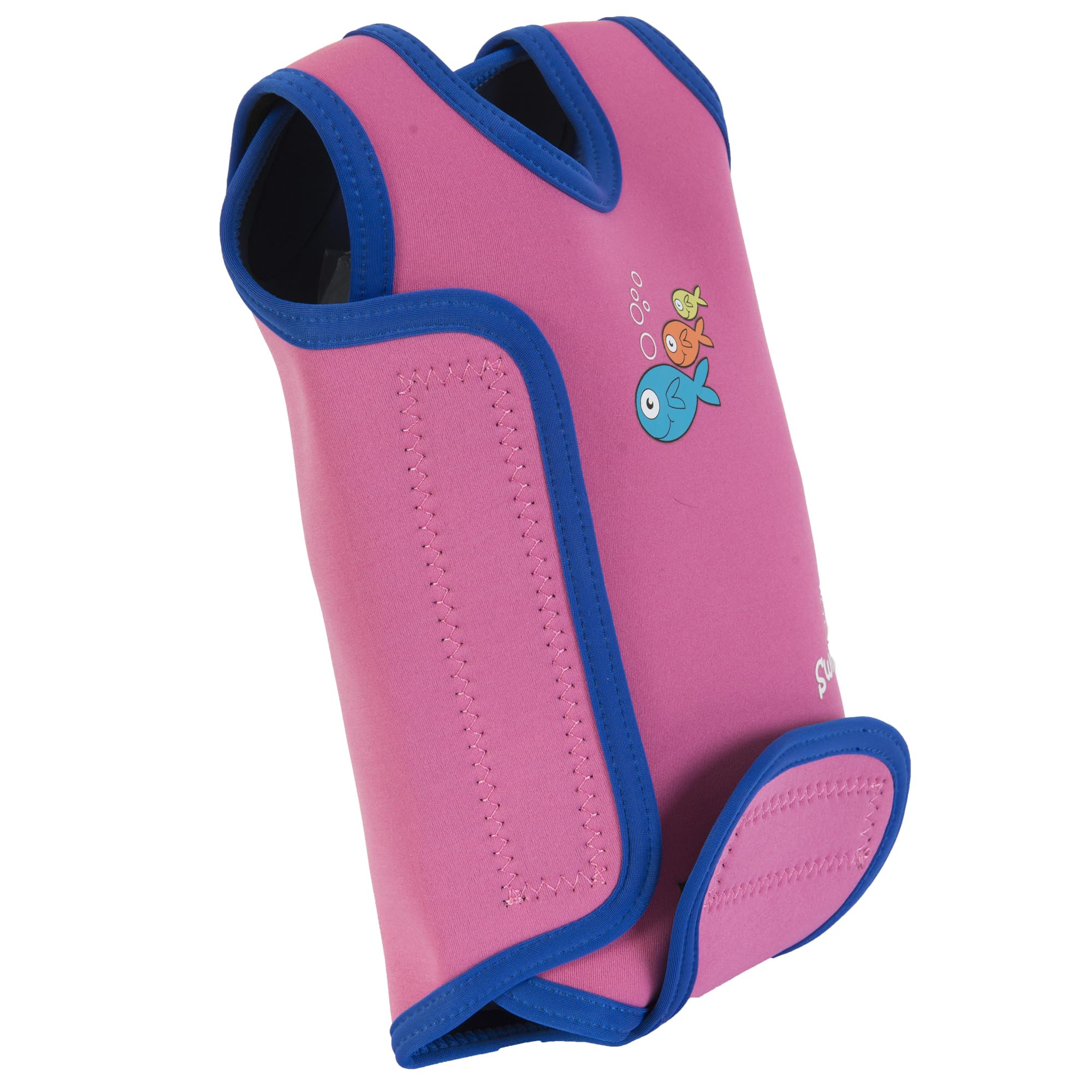 SwimBest Baby Wetsuit - A Neoprene Baby Swimming Costume/Baby Wrap for 0-24 Months with 50+ UV Protection (Pink, 6-12 Months)
