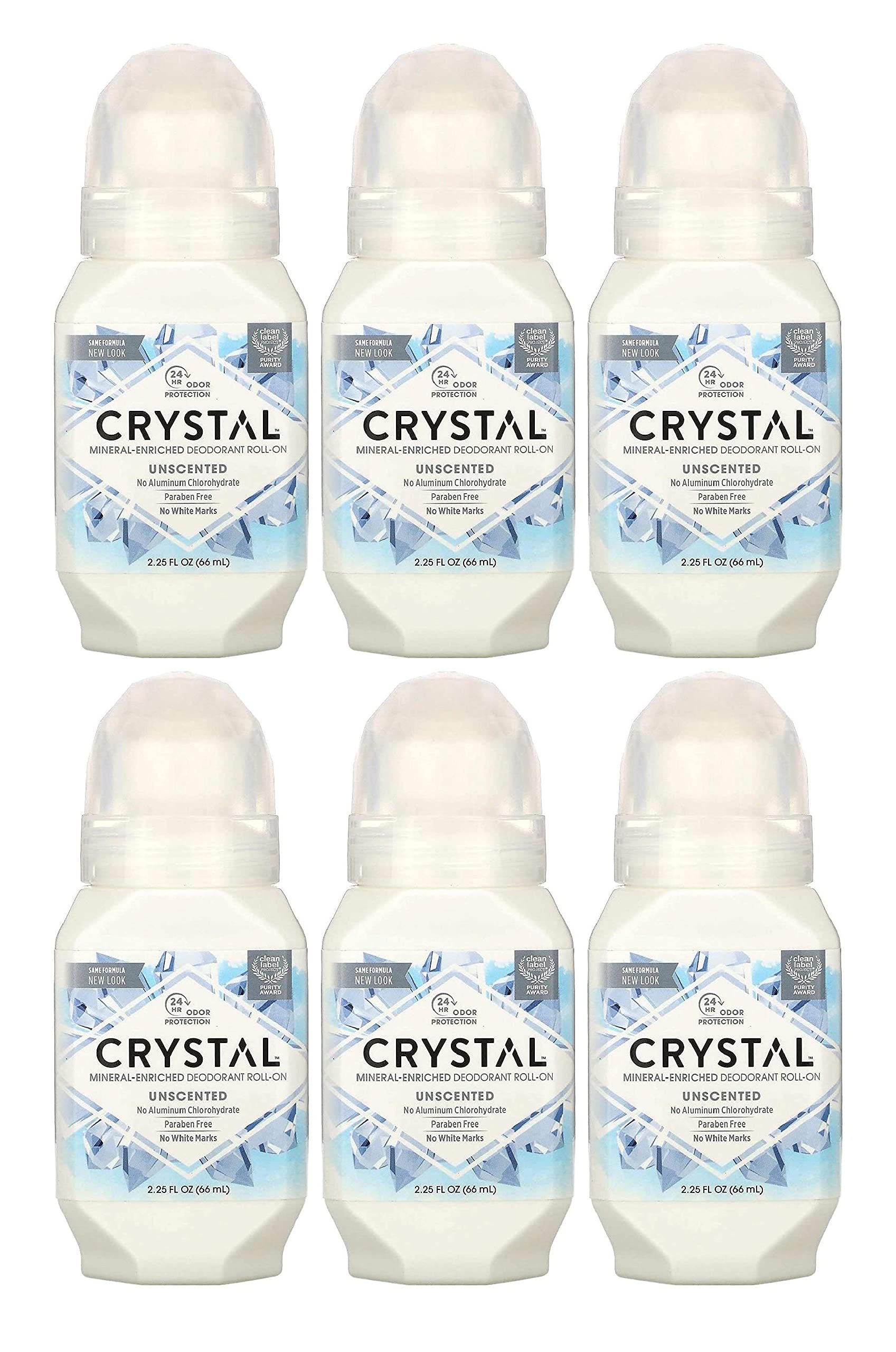 Crystal Body Roll-On Deodorant, 2.25 Ounce - 6 per case.