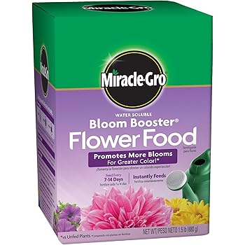 Amazon.com : Miracle-Gro Water Soluble Bloom Booster Flower Food : Super Bloom Fertilizer  Amazon.com : Miracle-Gro Water Soluble Bloom Booster Flower Food : Super Bloom Fertilizer