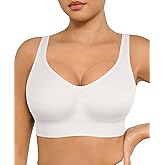 FeelinGirl Wireless Bras for Women Built-in Soft Cups No Underwire Bralettes Adjustable Straps Full Coverage Everyday Bras