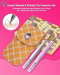 Expert Slant and Point Tip Tweezer Set with