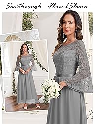 Wedtrend Women's Bridesmaid Dresses, 3/4 Flared