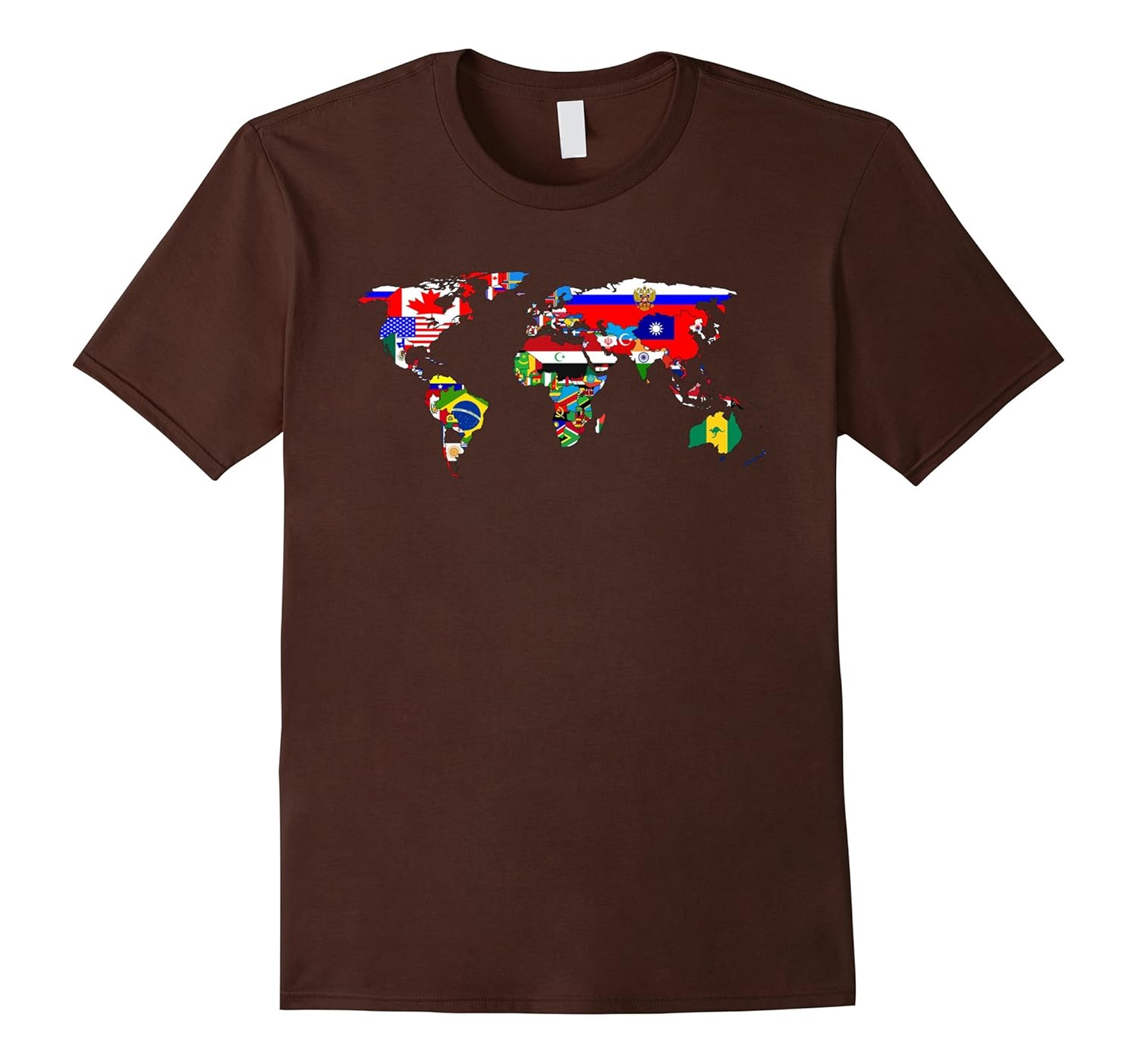 Globe Tshirt Globe of Flags World Map Atlas T-Shirt Funny-Art – Artvinatee