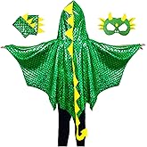IROLEHOME Dragon-Wings-Costume for Kids Dinosaur Toys Dragon-Cape Mask Gloves Toddler Boys Dress-Up Christmas Birthday Gifts
