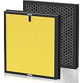 MAKKULN AP303 AP304 Replacement H14 HEPA Air Filters for DAYETTE AP303/304 Air Purif-ier and for FRESHDEW Air Purifi-er AP303/304, 3-Stage Filtration System, 2-Pack