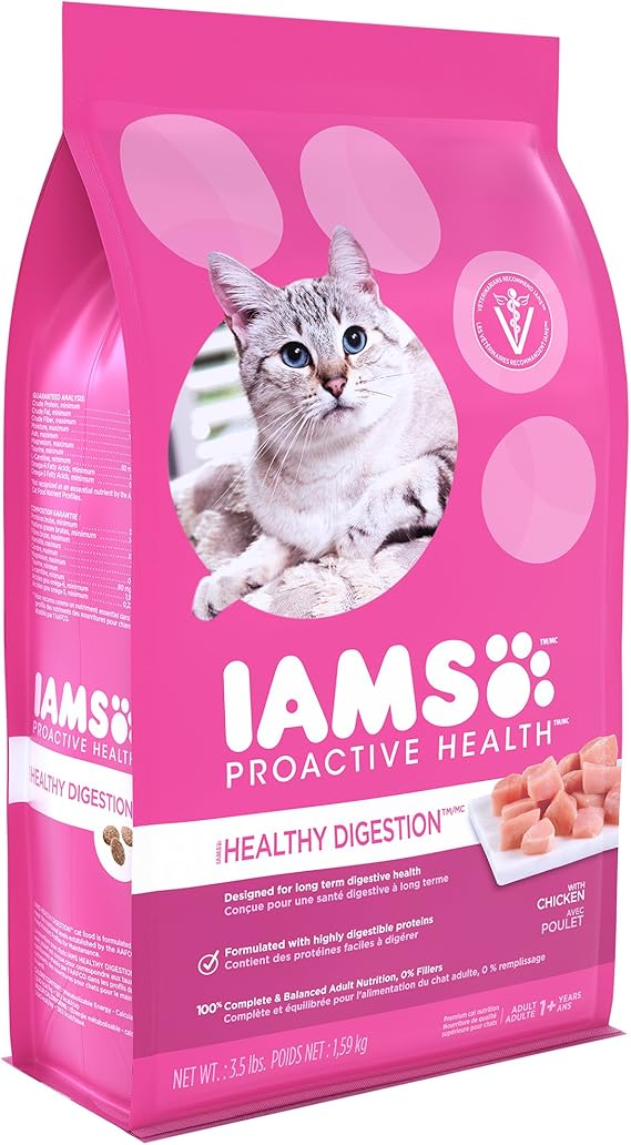 IAMS Proactive Health Sensitive Stomach Dry Cat Food 3.5 Pounds Amazon