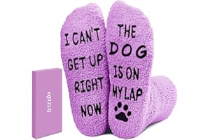VQTZLQ Christmas Gifts for Women Mom Grandma Teacher Wife Dog Lovers, Funny Fuzzy Slipper Socks. Stocking Stuffers for Women Adults, Gifts for Mom, Birthday Mothers Day from Daughter Son.
