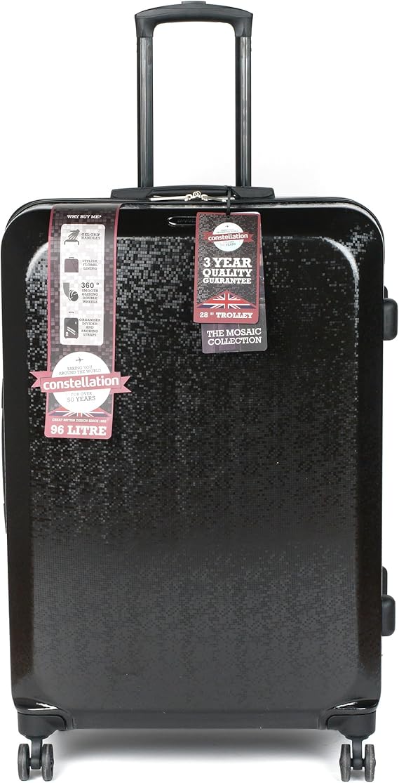 constellation chevron suitcase