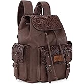 Montana West Wrangler Backpack Purse for Women Men Western Backpack Floral Tooled Travel Bags