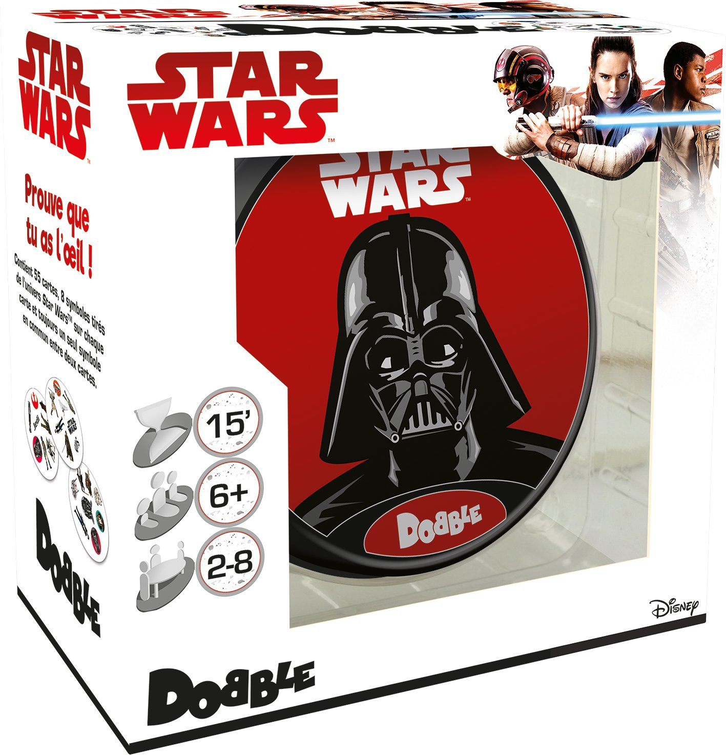 Asmodee DOBSW02FR Dobble Star Wars Edition 2017