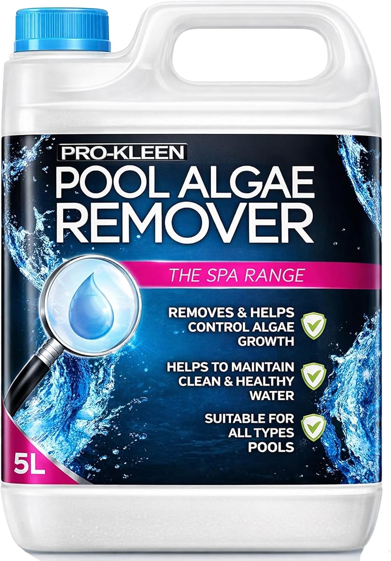 Pro-Kleen Pool Algaecide Algae Remover 5L for Pools & Spas - Clear Water