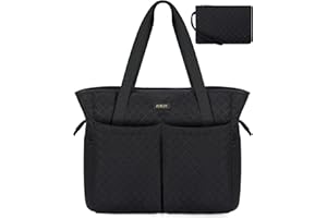 ITIEZY Utility Tote Bag, Large Tote Bag with 15/18 Pocket, Zipper Closure Teacher Bag with Compartment for Women Work College