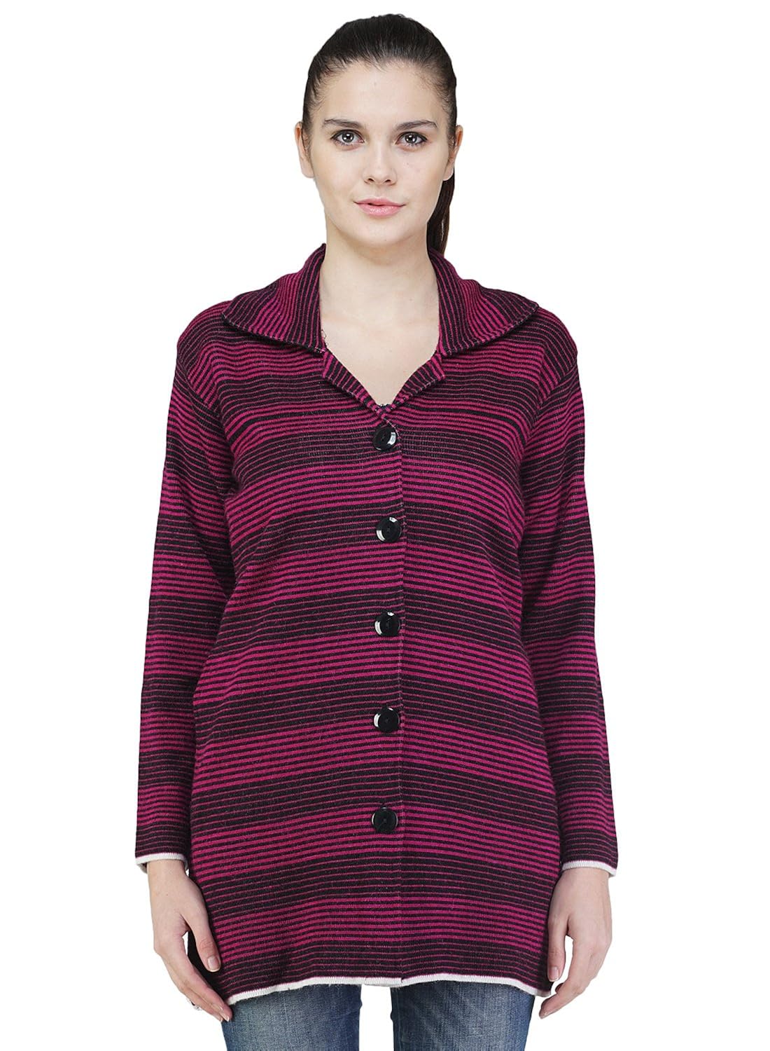 montrex pink color stylish women cardigans