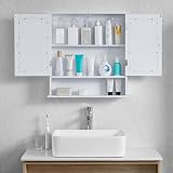 Bath Vida Priano 2 Door Wall Cabinet White 58x56x13 cm Mirrored view 8