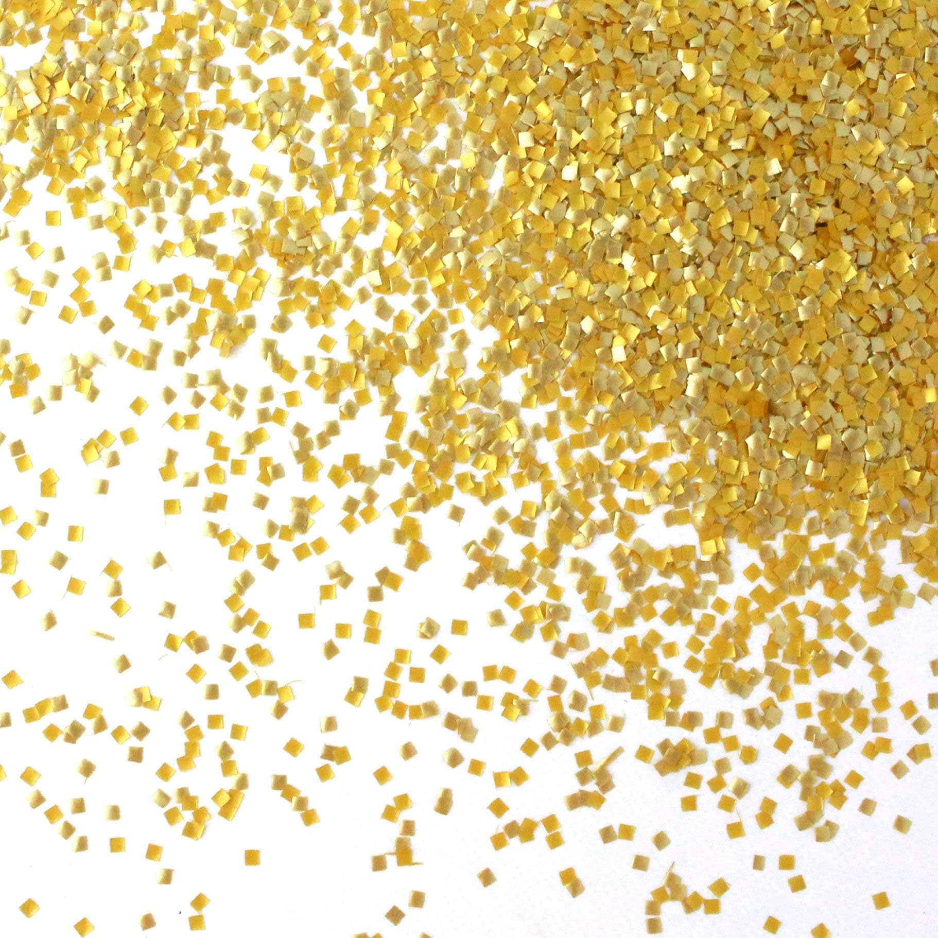 Gold Edible Glitter Squares | Christmas | Birthday | Wedding | Anniversary |Party Sprinkles, .16OZ