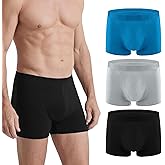 Incontinence Underwear for Men, 150ML Absorbent, Leak Proof Underwear for Men Comfortable Cotton Fabric, Comfortable and Breathable, Mens Incontinence Underwear Washable and Reusable (3PCS/Medium)