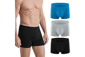 AKMADM Incontinence Underwear for Men, 150ML Absorbent, Leak Proof Underwear for Men Comfortable Cotton Fabric, Comfortable and Breathable, Mens Incontinence Underwear Washable and Reusable (3PCS/X Large)