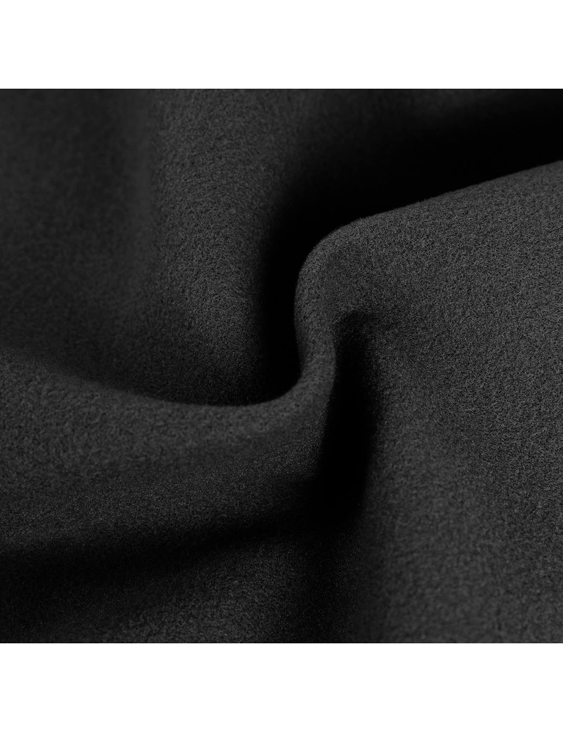 Hooever Women's Winter Wool Coat Casual Notch Lapel Single-Breasted Peacoat