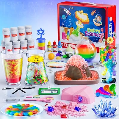 BAHAGULY Science Kit for Kids, 90 STEM Experiments, Educational Toy Gift,