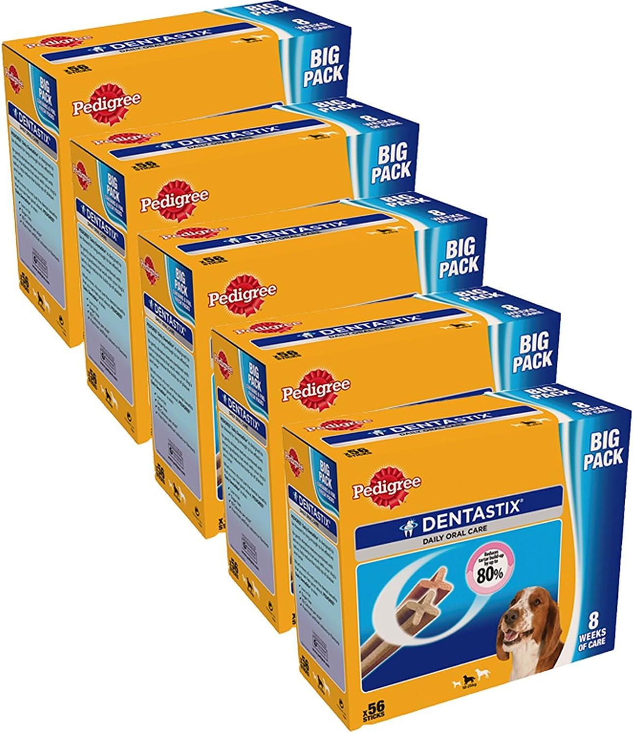 for Medium Dogs 56pack x 5 (280 Sticks)