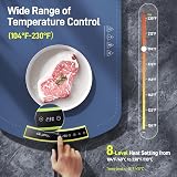 COLDFILL Electric Warming Tray 8 Temp Settings Food Warmer 65x40cm Auto-Off view 2