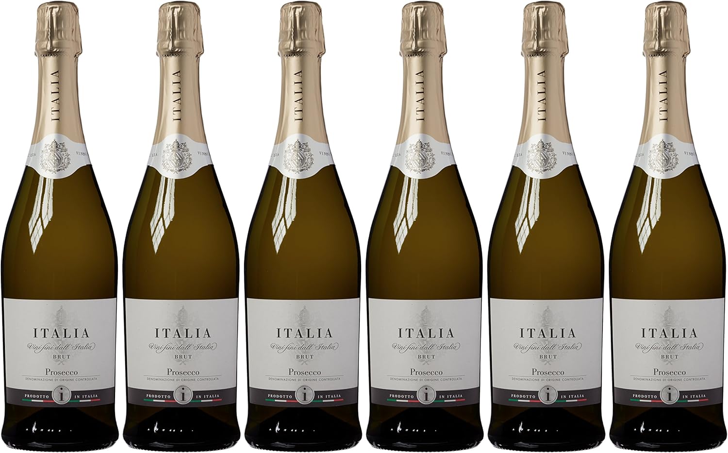 Italia Prosecco Brut Non Vintage DOC Wine 75 cl (Case of 6) Amazon.co