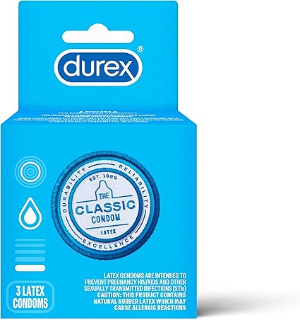 Amazon Com Durex Classic Xxl Condoms 3 Ct Pack Of 2 Health Personal Care