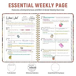 Planner 2025-2026, Monthly and Weekly Calendar