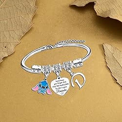 Waeceip Stitch Bracelet with Initial Letter, Gifts