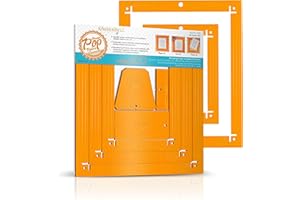 Kimberbell Orange Pop Quilting Rulers - Rectangle Set of 6 - Quilt Rulers for Cutting Quilt Blocks, Non-Slip, Bonus Quilting Rulers Included