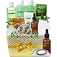 Bed Bath Body Gift Set Eucalyptus Mint Aromatherapy Spa Baskets for Men & Women. Bath & Body Spa Gift Baskets for Relaxation! Best Dads Gift Baskets for Fathers, Husband, Friends!