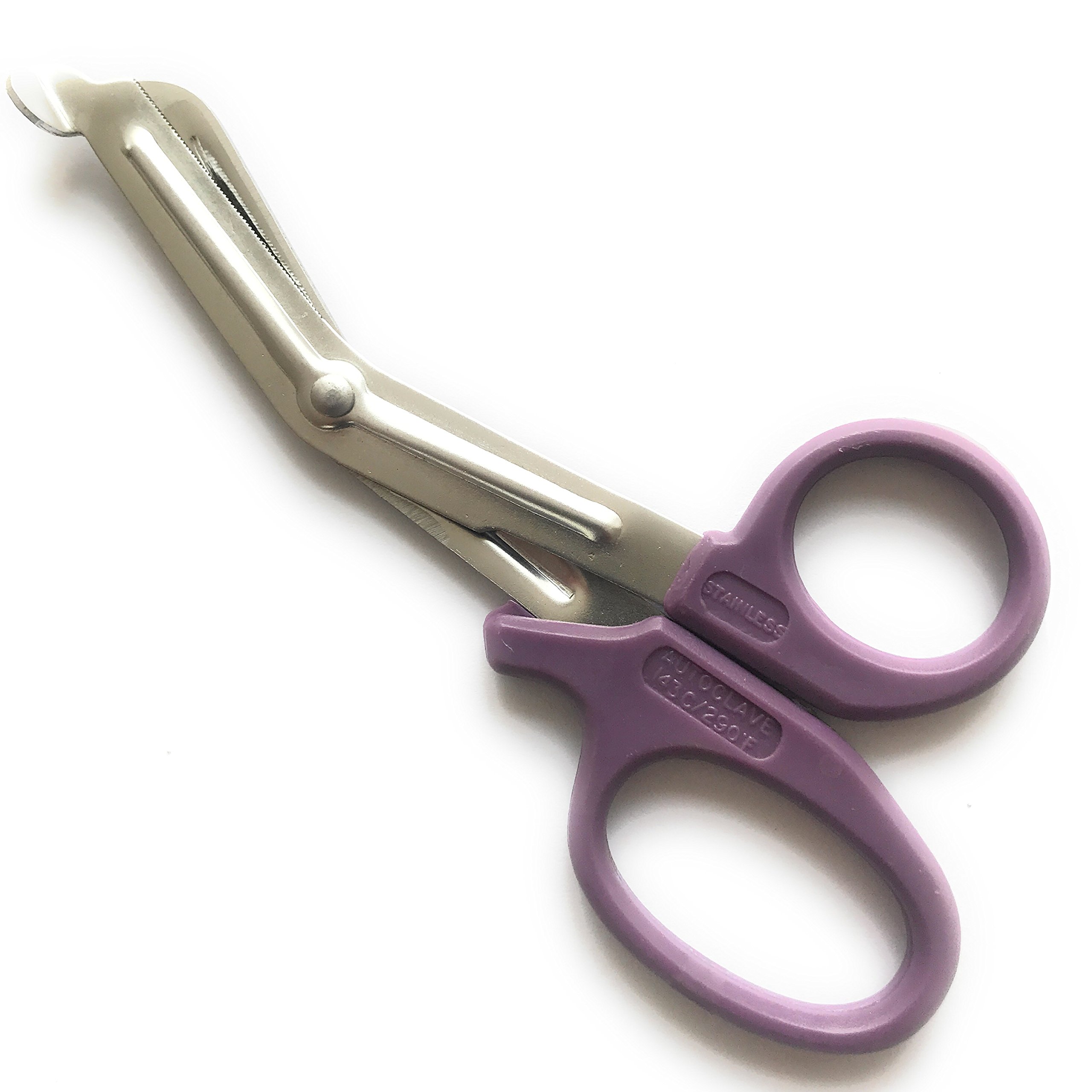 INSGB Tuff Cut Scissors Tough Shears First Aid Nurse Paramedic Emergency EMT (Small, Purple)