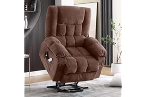 BOSMILLER Power Lift Recliner Chair Recliners for Elderly with Heat and Massage Recliner Chair for Living Room with Infinite Position and Side Pocket,USB Charge Port