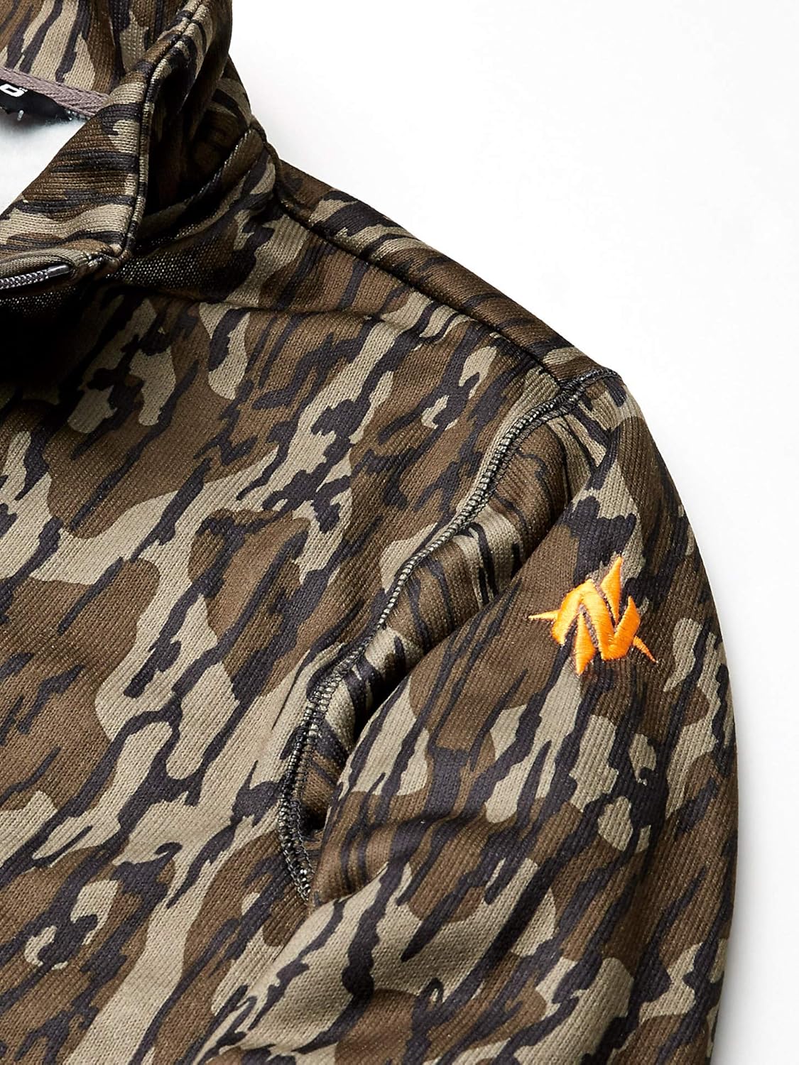 quarter zip camo pullover