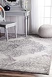 Vintage Stylish Traditional Rug Large 8x10 Floral Pattern Mat Grey Area Rugs Home Floor Decor Mats (8' x 10' Rectangle)