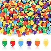 SEPGLITTER 300pcs Christmas Bulbs Polymer Clay Beads, Christmas Spacer Heishi Beads for DIY Crafts Bracelet Necklace Earring Jewelry Making Party Supplies Accessories