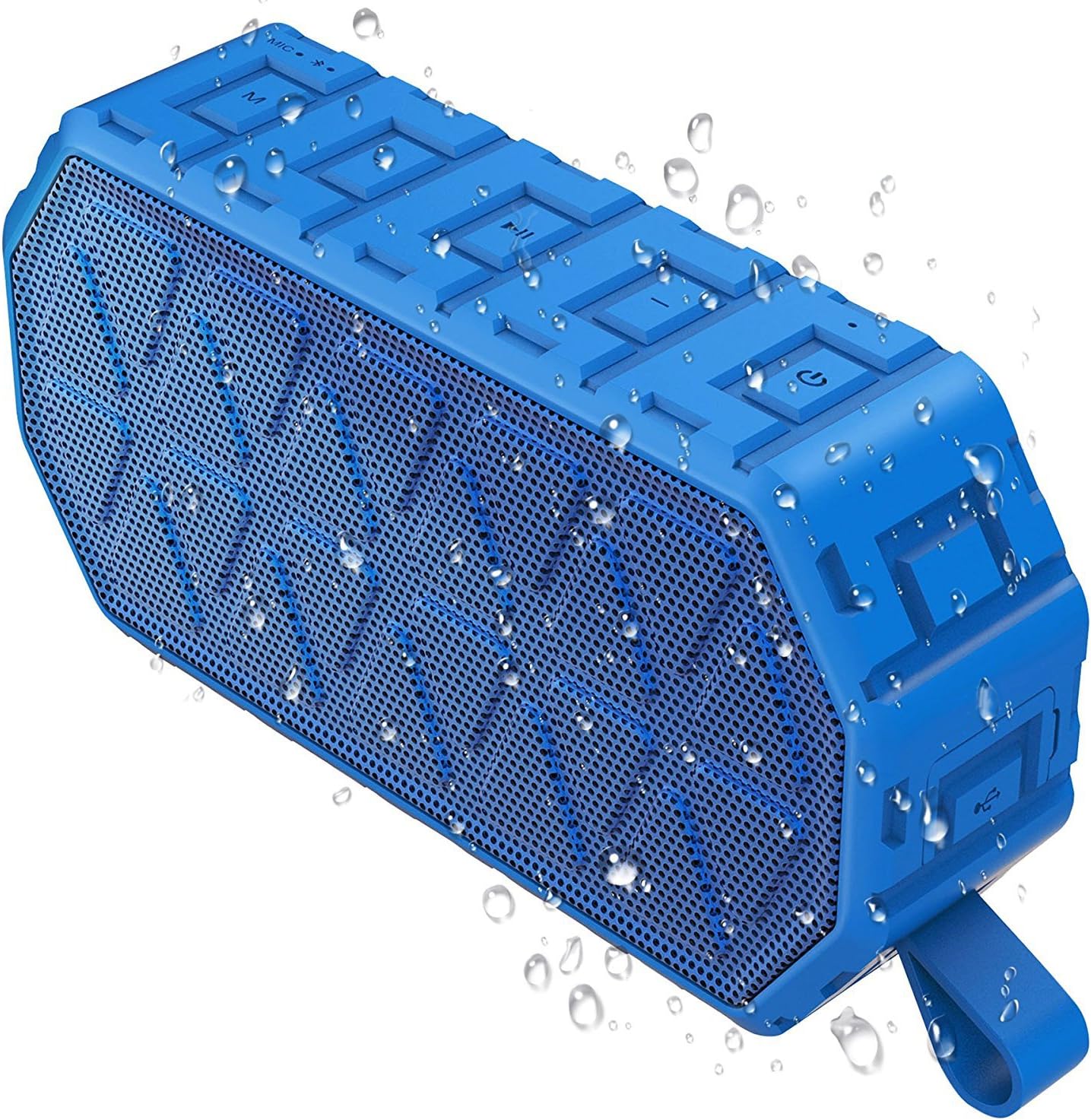 Bluetooth Speakers, Tinzzi IPX6 Outdoor Wireless Speaker with Bluetooth 4.2 technology, 1000mAh Battery, Built-in Mic for iPhone, iPad, Samsung, Nexus, HTC and Other Bluetooth Devices(Blue)